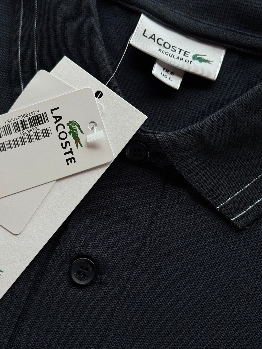 PLAYERA POLO LACOSTE AZUL